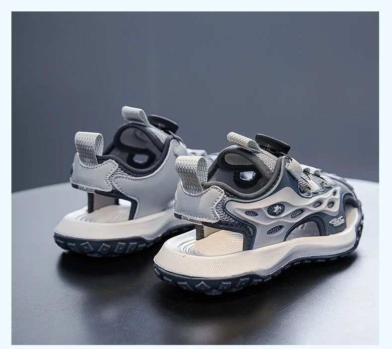 Kids Summer Shoes Girls Outdoor Protecting Toes Beach Sandal Water Shoes Casual Pink Non-slip Children Shoes Breathable Boys