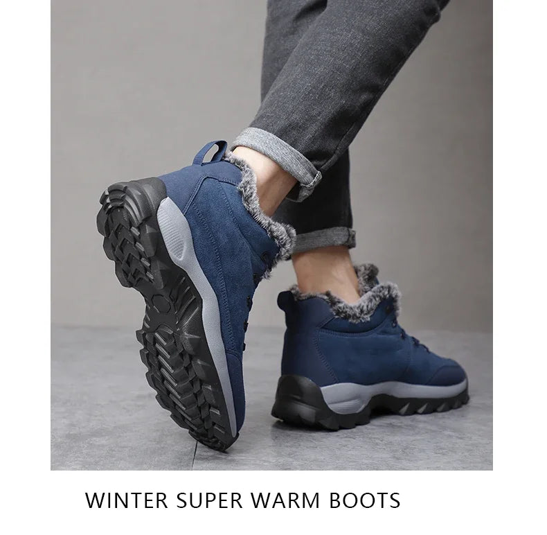Men Sneakers Man Hiking Shoes Outdoor Mountain Boots Climbing Shoes Zapatos De Hombre Winter Boots Tennis Black Sneakes