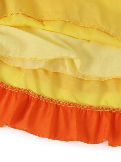 Rosalina Dress Girls Peach Costume Daisy Cosplay Children Birthday Party Carnival Fancy Outfit