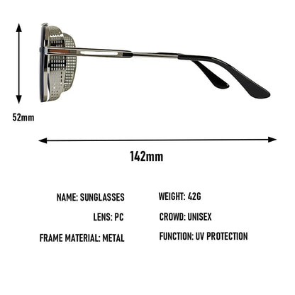 Square Punk Sunglasses For Men Vintage Steampunk Sunglasses Women Trendy Retro Luxe Fashion Glasses Gafas De Sol Hombre Oculos
