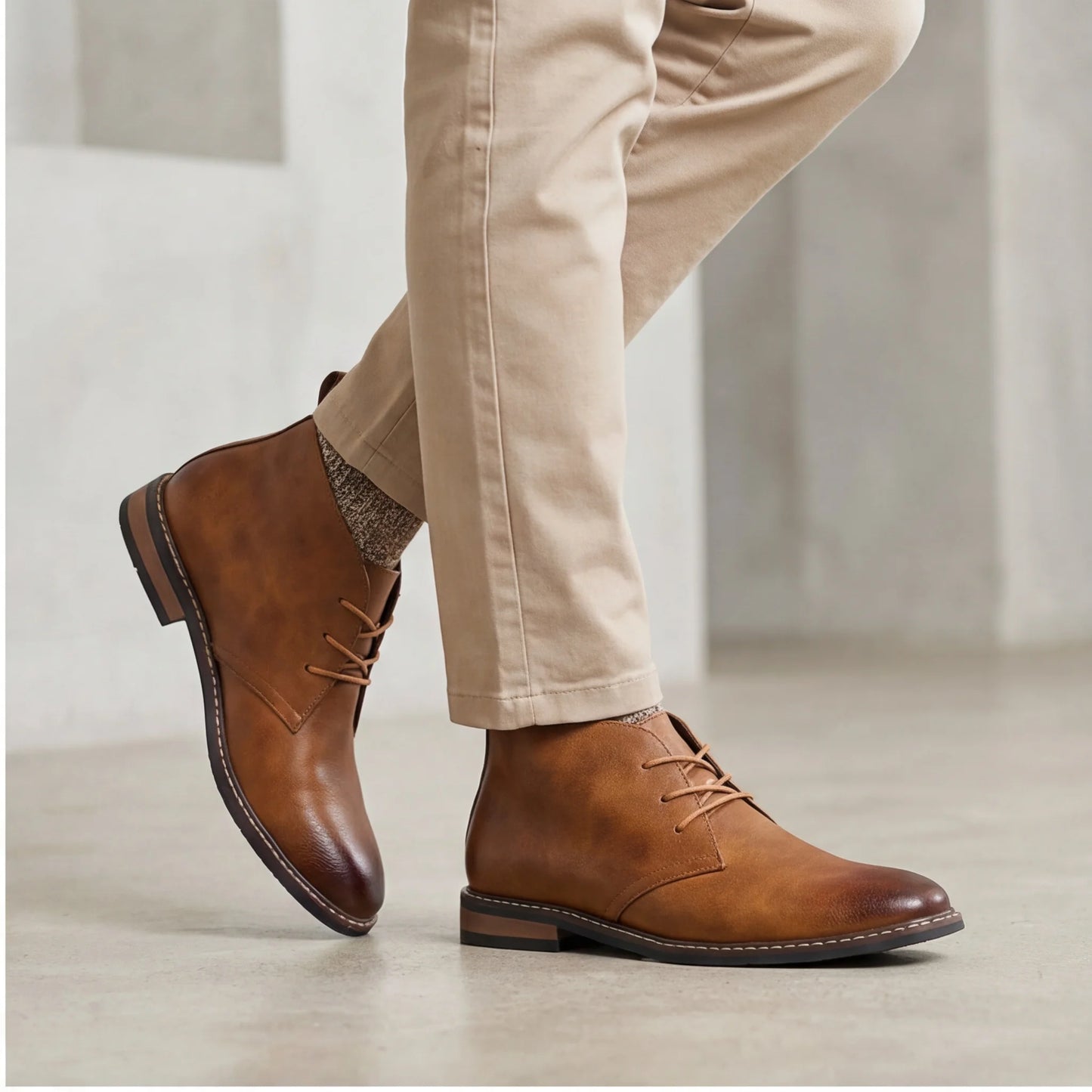Retro Men Ankle boots Brand Plus Size Desert Boots Comfortable Leather Boots For Men