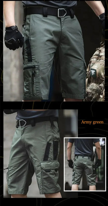 Tactical Camouflage Shorts Outdoor Work Pants Men's Multi-pocket Casual Cargo Short Pants Quick Dry Wear-resisting Shorts Male