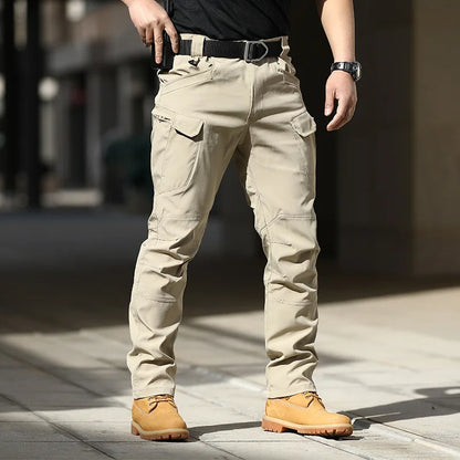 Men City Military Tactical Pants Combat Cargo Trousers Multi-pocket Waterproof Wear-resistant Casual Training Overalls Clothing