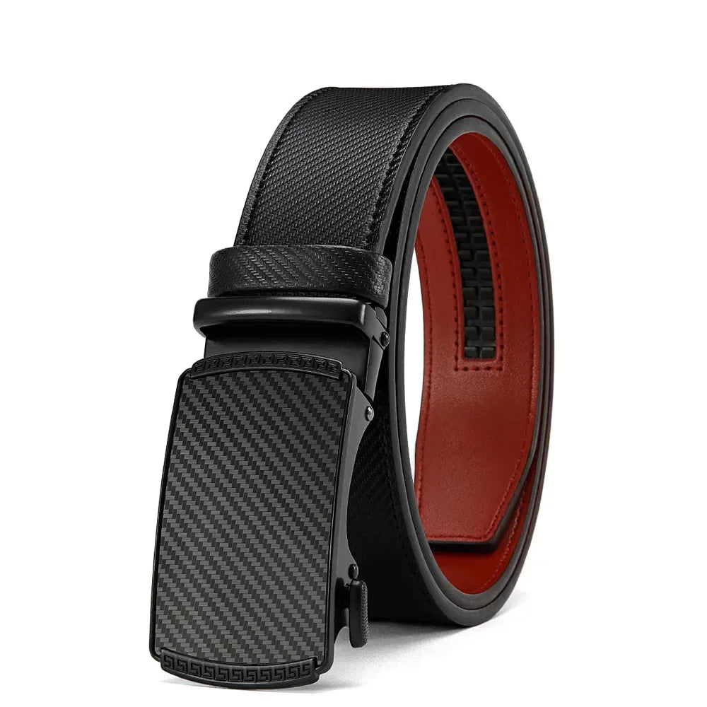 Men Belts High Quality Leather LONG Large Pin Buckle Metal Automatic Buckle High Quality Casual for Jeans Women Strap