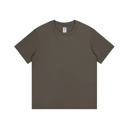 8.1Oz 230gsm Men's Pure Cotton T Shirts 2025 Summer New Oversizes Solid Color T-Shirts for Men and Women Customizable