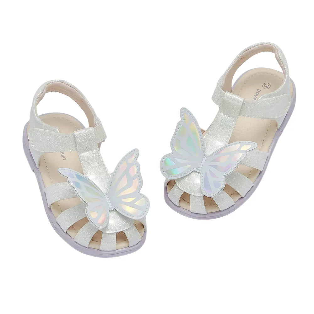 Girls Sandals Cool Anti-slip Children Summer Shoes Beach Protect Toes Soft Casual Sandal Butterfly Outdoors DB2262315