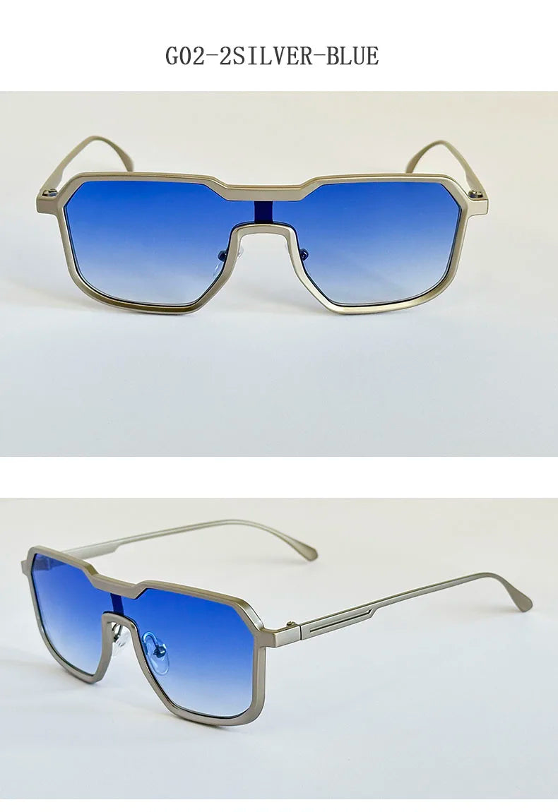 2025 Punk Sunglass Men Vintage Metal Square Steampunk Sunglasses Women Retro Luxury Fashion Glasses Gafas De Sol Hombre Okulary