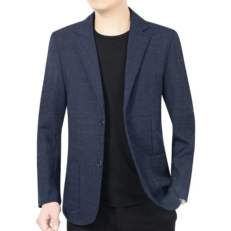 Brand Fashion Suits Blazer Mens Checked Spring Blazer for Men Stylish 2026 Autumn New in Suits Blazers Men Clothing