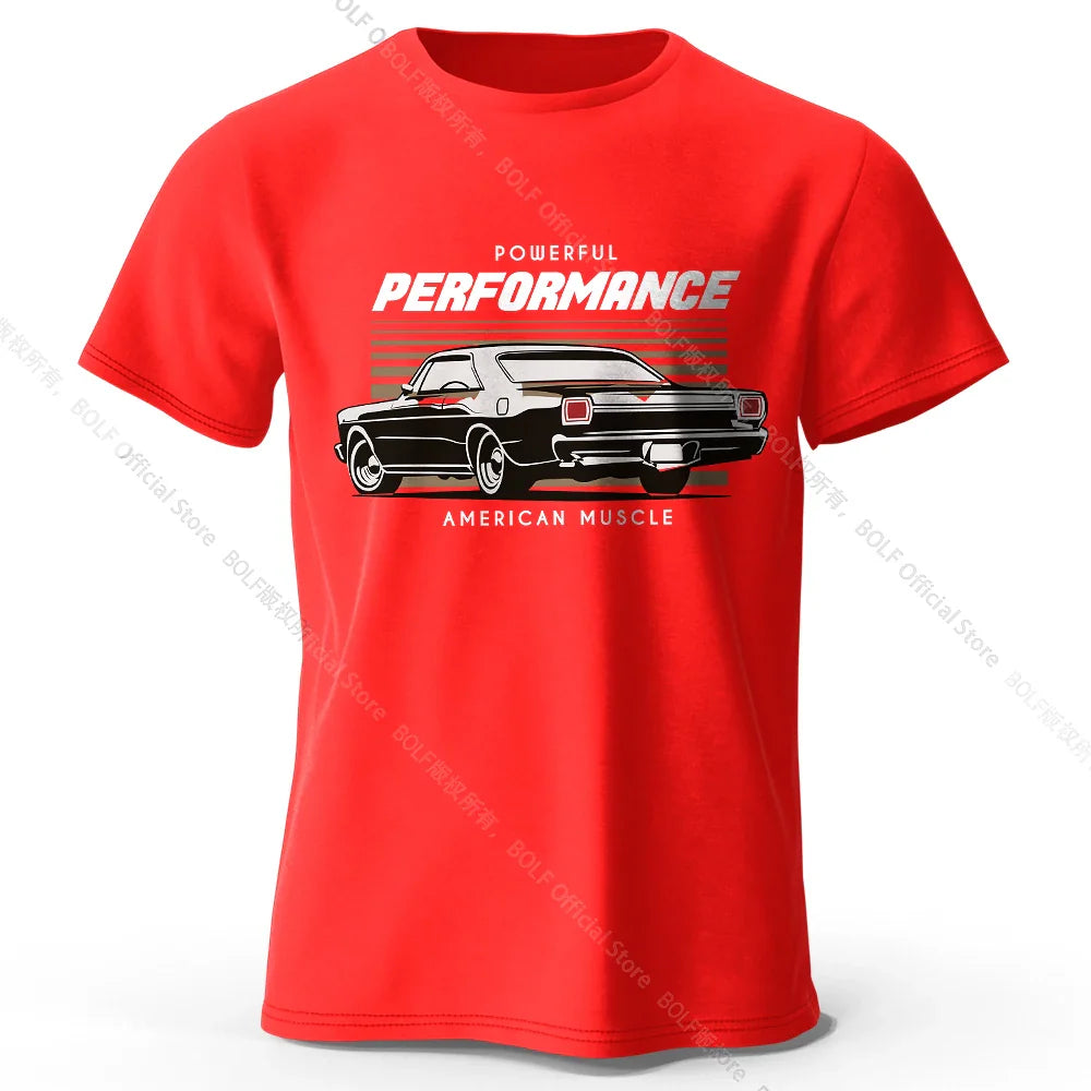 Custom Car Club Patch Printed Unisex Men Women T-Shirt Tees Tops 100% Cotton Embossed Logo Graphic Gearhead Outfit