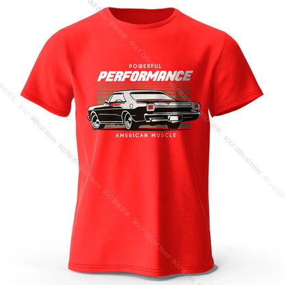 Custom Car Club Patch Printed Unisex Men Women T-Shirt Tees Tops 100% Cotton Embossed Logo Graphic Gearhead Outfit