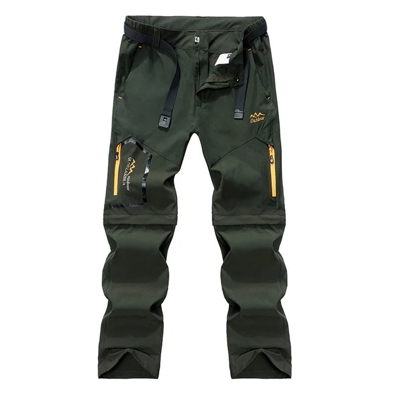Men's Convertible Cargo Tactical Pants Camping Quick Drying Outdoor Hiking Pants Zip Off Lightweight Work Trekking Trousers
