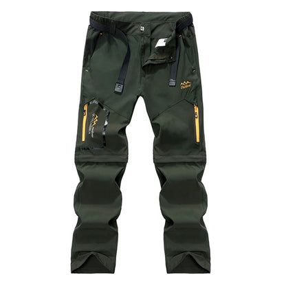 Men's Convertible Cargo Tactical Pants Camping Quick Drying Outdoor Hiking Pants Zip Off Lightweight Work Trekking Trousers