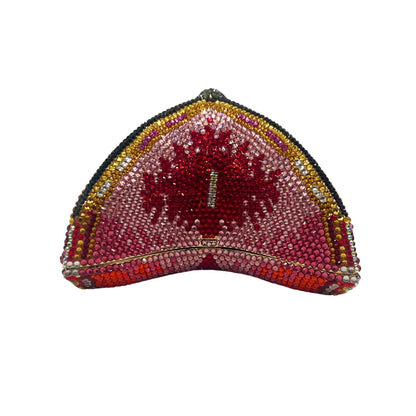 Hot Selling Butterfly Monarch Shaped Crystal Luxury Evening Bag Rhinestone Clutch Purse for Ladies Trendy Metal Frame Handbag