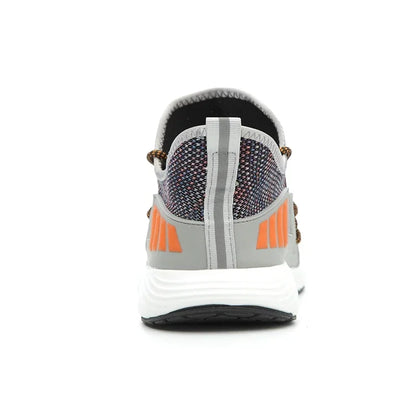 Men's Work Mesh Boots Men Steel Toe Work Shoes Outdoor Anti Slip Breathable Protective Boots Men's Puncture Proof Safety Shoes