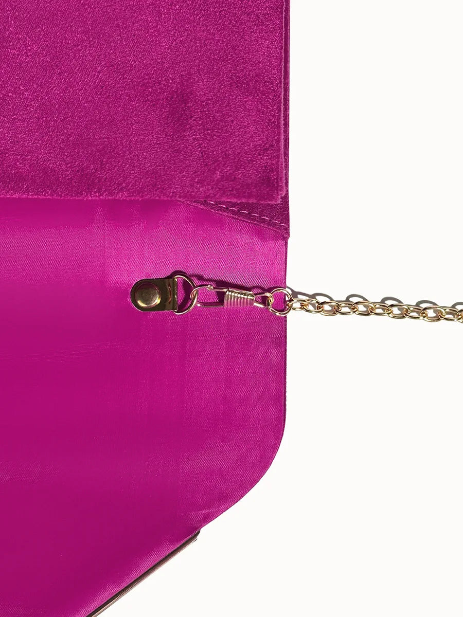 Velvet Envelope Bags Women Evening Wallets High Quality Clutches Banquet Dresses Clutch Over Shoulder Bags with Chain Handbags