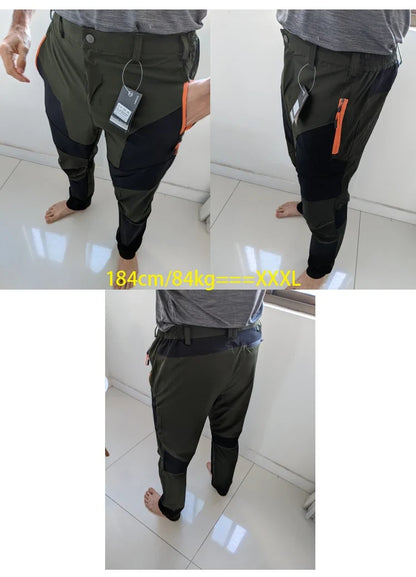 Mens Pants Hiking Trekking Quick Dry Lightweight Splashproof UV Proof Stretch Fishing Outdoor Travel Climbing Trousers