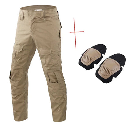Tactical Pants Hunting Cargo Pants Men Knee Pad Training outdoors Camouflage Clothes Hunter Field Hiking Trouser Woodland