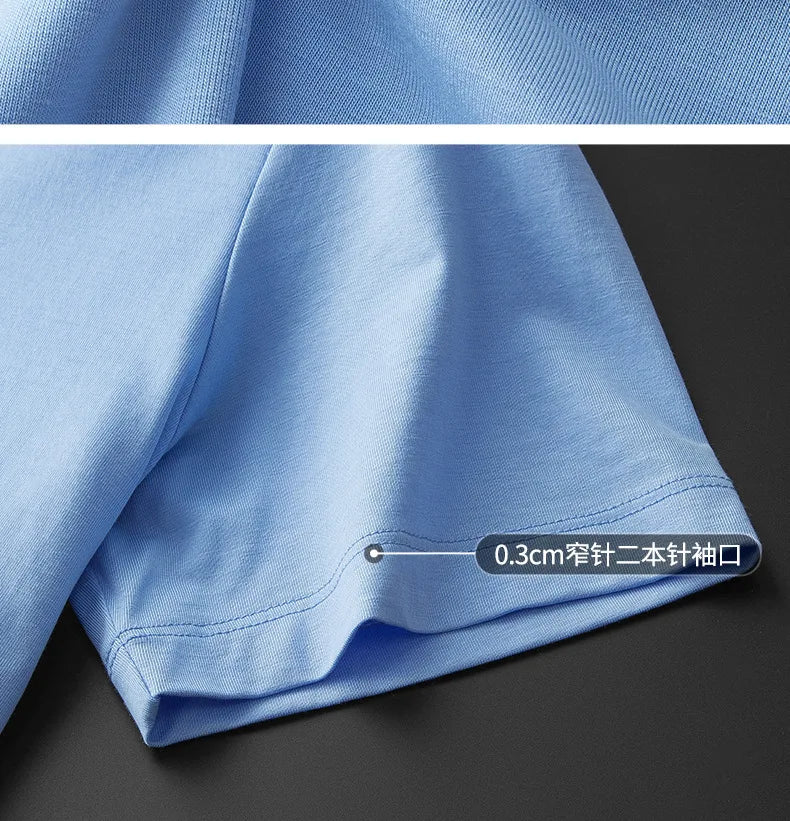 47% Cotton 47% Modal 6% Spandex T Shirt Men Short Sleeved Summer Round Neck Undershirt Plus Size Men's Solid Color Tops Tees
