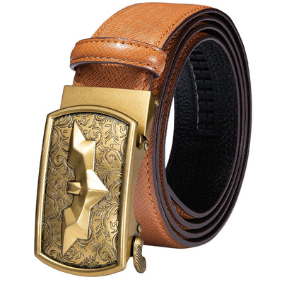 Men's Orange Brown Belt for Jeans New Yellow Green Blue Leather Jeans Belts Fashion Cowboy Genuine Leather Belt Strap
