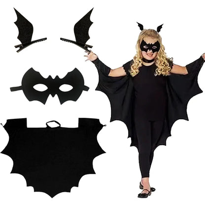 1set/lot cosplay bat costumes girl boy halloween party costumes