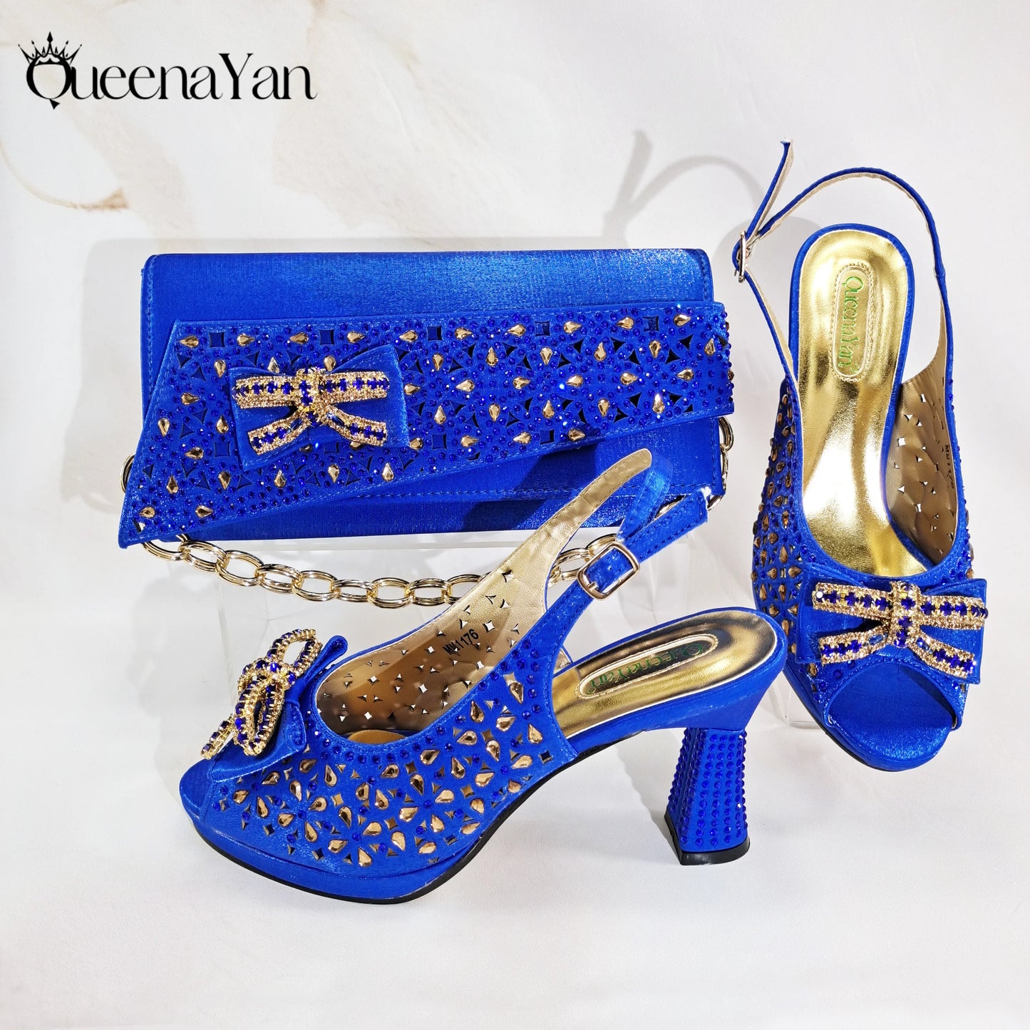 New Italian Design Open Toe Women High Heels for 2025 Elegant Party Wine Color Diamond Pumps Shoes and Bags Matching Set