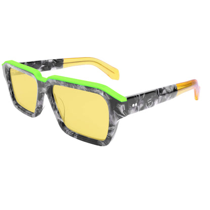 UV400 Protection Sunglasses Women Oversized Polarized Glasses for Men Trendy Retro Thick Acetate Wide Double Bridge Frame