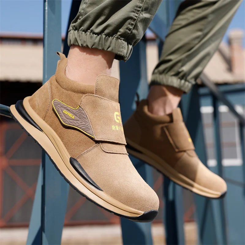 Fashion 2024 Latest 10KV Heat Resistant Welding Shoes Steel Toe Cap Men Work Safety Shoes Nail Proof Anti Smashing Sneakers