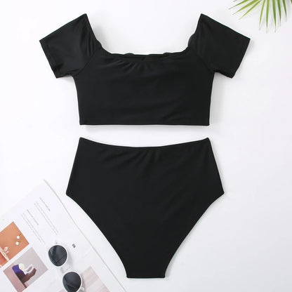 2023 High Quality One Piece Swimsuit Floral Ruffle Printed Push Up Women Bikini Set Swimwear Slimming Bathing Suit Beach Wear