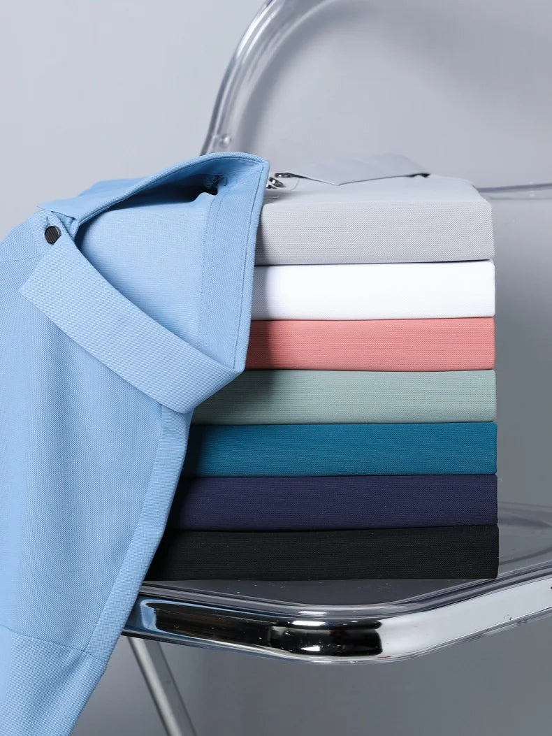Men's Golf Outdoor Casual Polo Shirt T-Shirt Summer High-End Brand Cool and Breathable Fitness Sports Short Sleeve Top