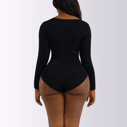 Sexy Women's Clothing Autumn/winter Long Sleeve Shapewear Tummy Control Bodycon Dress