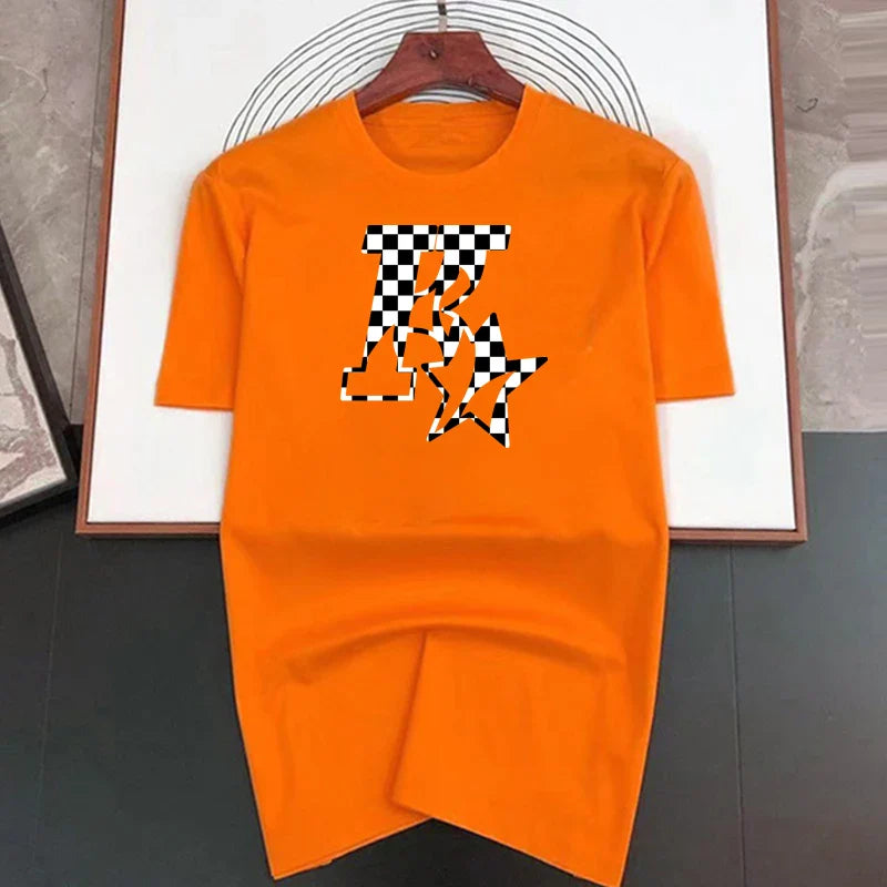 Men's and Women's New Star K Top Basic Cotton T-shirt Summer round neck fashionable casual short sleeves