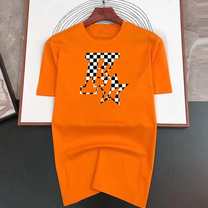 Men's and Women's New Star K Top Basic Cotton T-shirt Summer round neck fashionable casual short sleeves