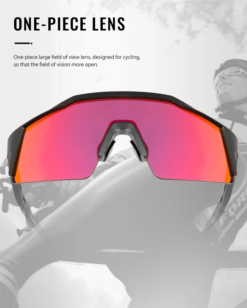Cycling Sunglasses UV400 Cycling Glasses Polarized Built-in Myopia Frame Man Bicycle Eyewear Outdoor MTB Bike Goggles