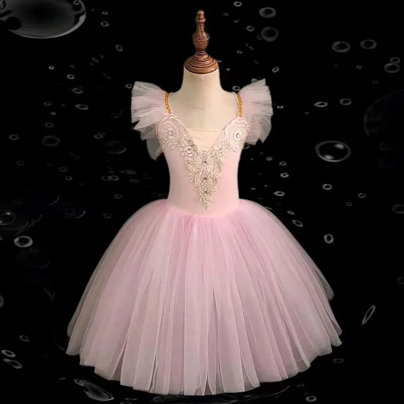 Fashion Children's Day Ballet Dress Kids Tutu Puffy Dance Wear Princess Dresses Girls Summer Performance Clothes Girl Vestidos