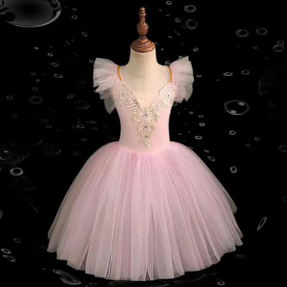 Fashion Children's Day Ballet Dress Kids Tutu Puffy Dance Wear Princess Dresses Girls Summer Performance Clothes Girl Vestidos