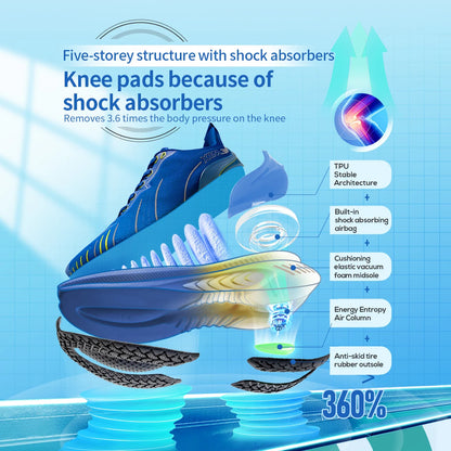 Running Shoes for Men Outdoor Fitness Sport Shoes Anti-skid Cushioning Ultra-Light Support Comfort Man Trainers Sneakers