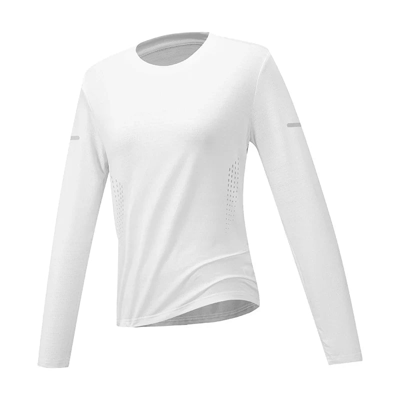 Women's Hiking Quick Drying T-shirts Breathable Camping Running Fishing Soft Elasticity Long Sleeve Tees Summer Autumn