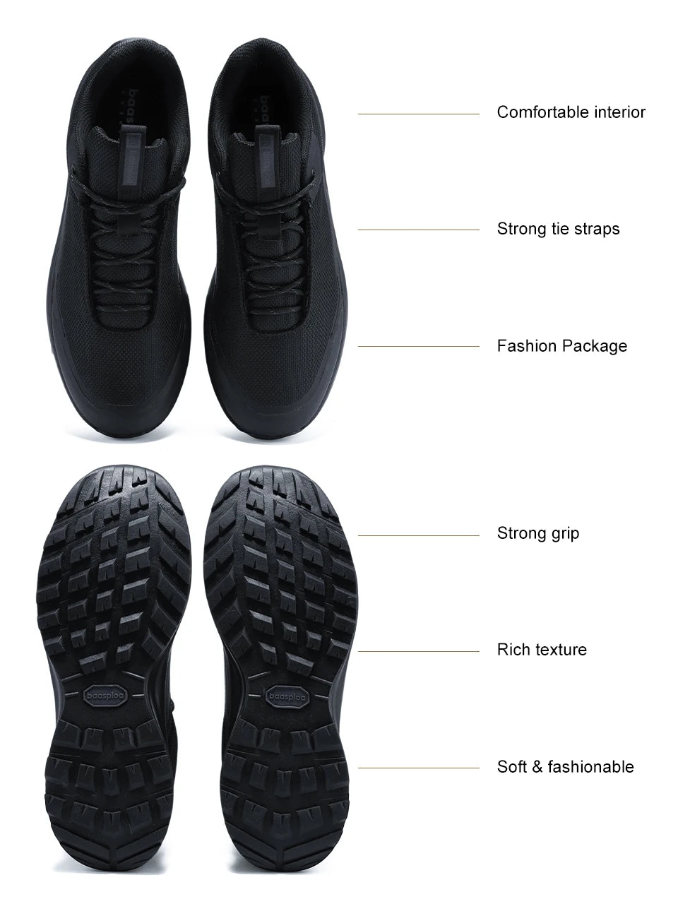 Men Hiking Shoes Litchi Leather High Quality Male Trekking Climbing Sneakers Non-slip Luxury Designer Outdoor Shoe