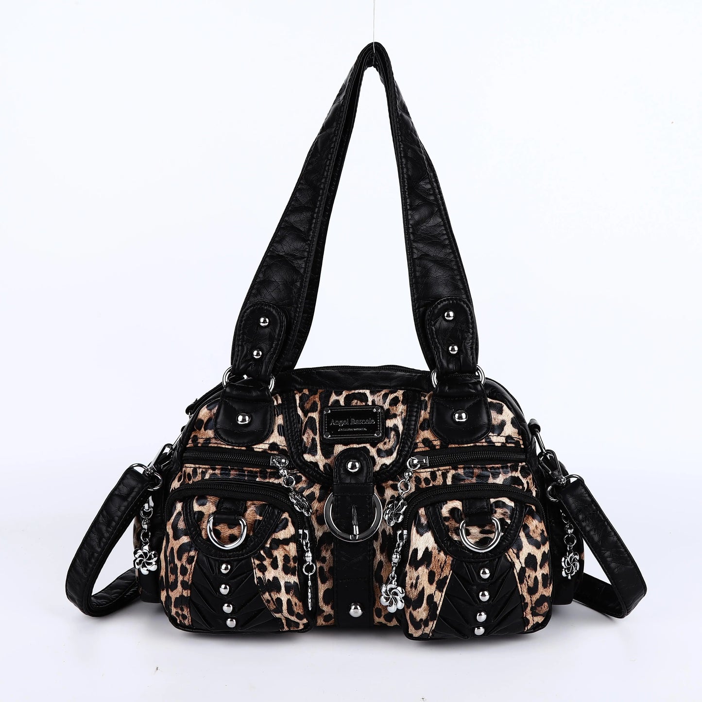 Women Handbags Fashion Satchel Top-handle Handbag PU Shoulder Bag 10.6"x8.3" Dumpling Pack Multi-pockets Shoulder Bags