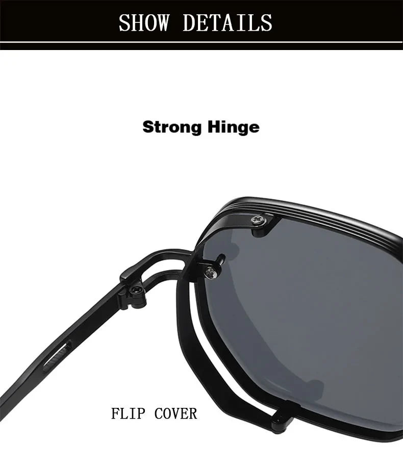 Steampunk Sunglasses For Men Punk Retro Sunglasses Women Trendy Vintage Fashion GlassesLuxe Gafas De Sol Hombre Zonnebril Heren