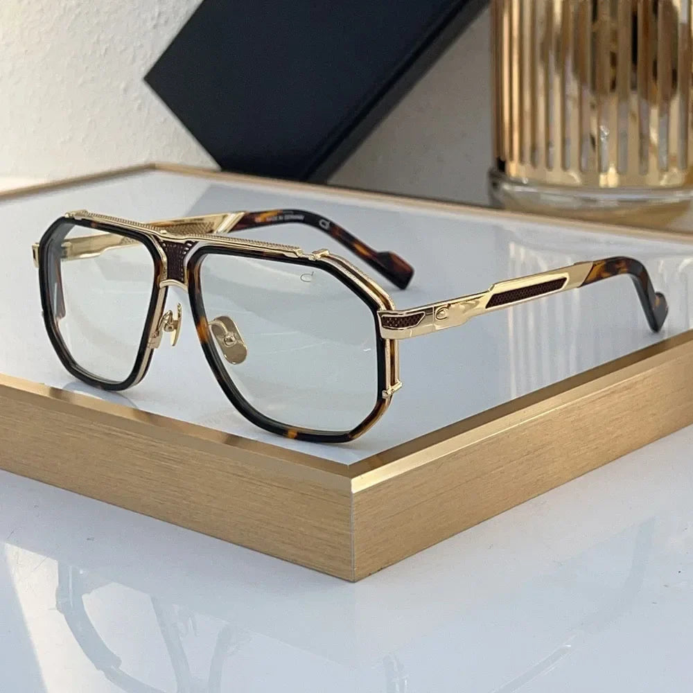 Luxury 0683 Alloy Sunglasses Men Brand Design Women Top Quality Hollow Top Quality Original Irregular Square Classical with Case