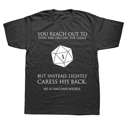 Novelty Dungeon Dragon T Shirts Graphic Streetwear Short Sleeve I Have A Plan D20 Dice Role Playing Game DnD T-shirt Men