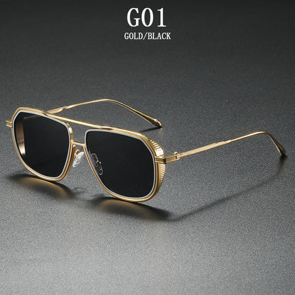 Fashion Sunglass Men Vintage Sunscreen Oversized Sunglasses Women Trendy Metal Glasses Gafas De Sol Hombre Lunette Soleil Femme