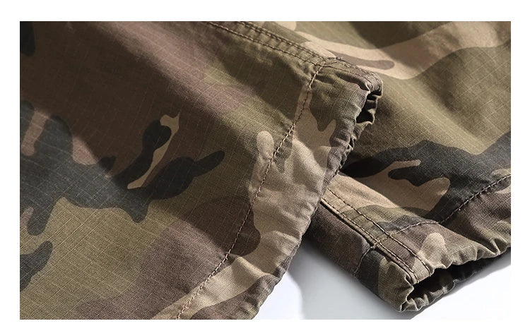 High Quality American Retro Ast Craft Camouflage Cargo Pants For Men Clothing Outdoors Tactical Pants Casual Baggy Trousers Male