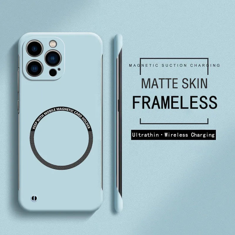 Magnetic For Magsafe Slim Case For iPhone 16 15 Pro Plus 15Pro 16Pro Max Wireless Charging Hard PC Matte Back Cover