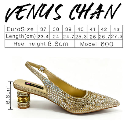 2026 Italian Design Women's Heels and Bag Set - Perfect Match for Durable Outsole Shoes and Chic Bags for Party Occasions