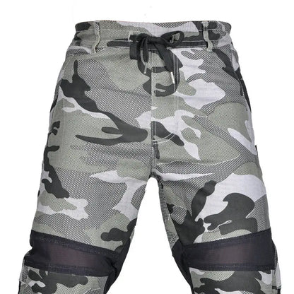 Summer Riding Knight Jeans With Protect Gear Pocket Net Motorcycle Pants  Pantalones Motocicleta Hombre Featherbed Jeans Gears