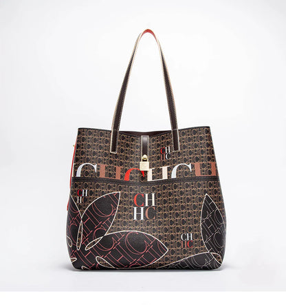 Retro Large Capacity Shoulder Bag for Women's Work 2024 Seasons New Leisure Personalized Tote Bag Fashion Underarm Bag