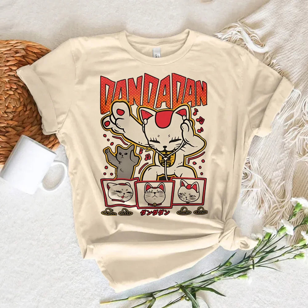 Dandadan tshirt women Trendy Pastel Classic 80s korean clothes Breathable t shirt anime Pop Culture kawaii Breathable