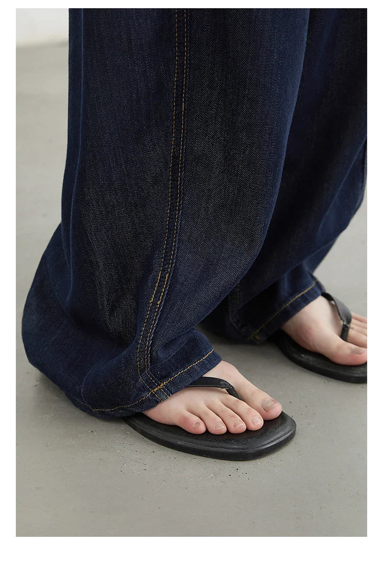 Women's Jeans Loose Casual New High Waist Split Female Wide Leg Denim Pants  Spring Autumn 2025
